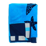 serviette de plage éponge velours Jacquard Bellia Taille L légère et séchage rapide, pratique pour plage, piscine ou voyage.