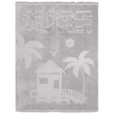 serviette plage velours jacquard goldrock 100 % coton 140x180 cm, 340 g/m², douce, absorbante et confortable, idéale pour plage, et piscine