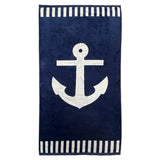 Serviette de plage éponge velours Jacquard HOUSTON - Taille L