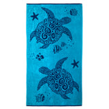 Serviette de plage éponge Velours Jacquard Osa - Taille L 90x170cm
