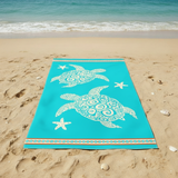 serviette de plage microfibre multicolore karla 90x170 cm 220g/m² douce et absorbante, idéale pour la piscine ou la plage