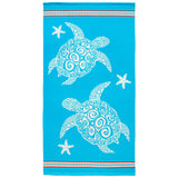 serviette de plage microfibre multicolore karla 90x170 cm 220g/m²  douce et absorbante, idéale pour la piscine ou la plage