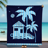serviette de plage microfibre multicolore napa 140x170 cm 220g/m² motifs fleurs douce et absorbante, idéale pour la piscine ou la plage