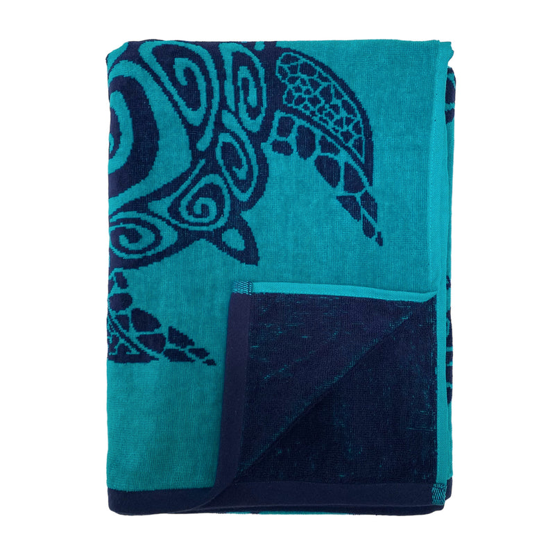 Serviette de plage éponge Velours Jacquard Osa - Taille L 90x170cm