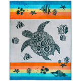 serviette de plage éponge velours jacquard anafi XL 140x180 cm en coton 400 g/m² douce et absorbante, idéale plage et piscine