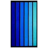 serviette de plage éponge velours Jacquard Happy Blue, 100x175 cm  470 g/m², douce, absorbante, idéale pour plage ou piscine. 