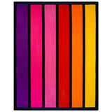 serviette de plage éponge velours jacquard happy chic XL 140x180 cm en coton 400 g/m² douce et absorbante, idéale plage et piscine.