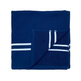 Fouta gaufrée coton navy - Le comptoir de la plage