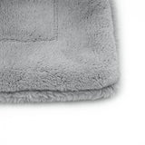zoom plaid cozy gris clair 130x170 cm, ultra doux 760g/m², idéal pour chaleur, confort et déco dans toute la maison