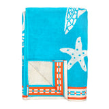 zoom serviette plage velours jacquard caraz 100 % coton 100x175 cm, 470 g/m², douce, absorbante et confortable, idéale pour la plage ou piscine.