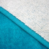 zoom serviette de plage éponge velours jacquard ushaka L 90x170cm en coton 400g/m² douce et absorbante, idéale plage et piscine.