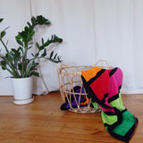 Serviette de plage éponge velours Jacquard Happy Fresh, large - Le comptoir de la plage