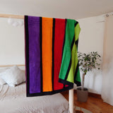 Drap de bain éponge velours Jacquard Happy Fresh, large - Le comptoir de la plage