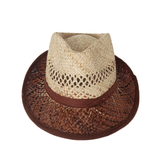 Chapeau artisanal borsalino chocolat - Le comptoir de la plage