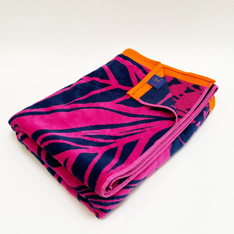 Serviette de plage éponge Velours Jacquard Cordoba - Le comptoir de la plage