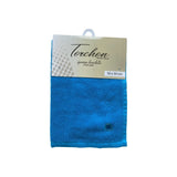 Essuie-mains cuisine uni turquoise 50 x 50 set de trois pièces