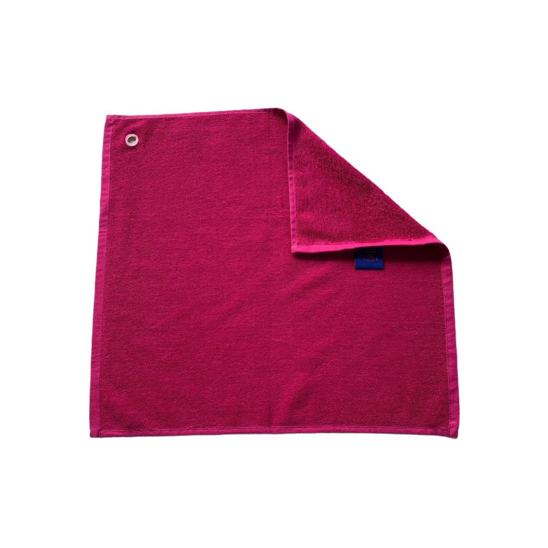 Essuie-mains cuisine uni fuchsia 50 x 50 set de trois pièces