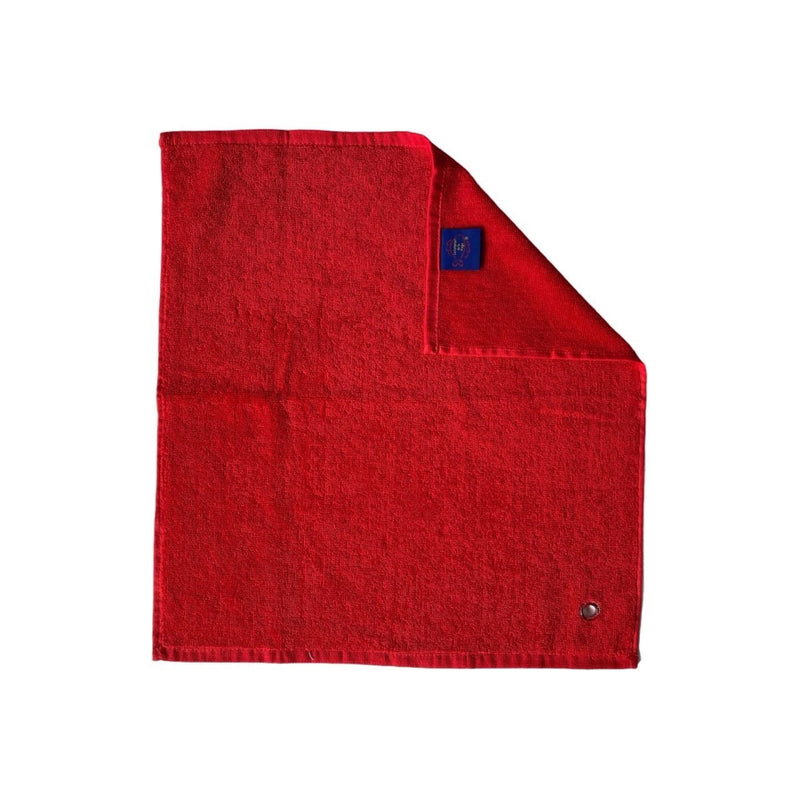 Essuie-mains cuisine uni rouge 50 x 50 set de trois pièces