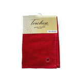 Essuie-mains cuisine uni rouge 50 x 50 set de trois pièces