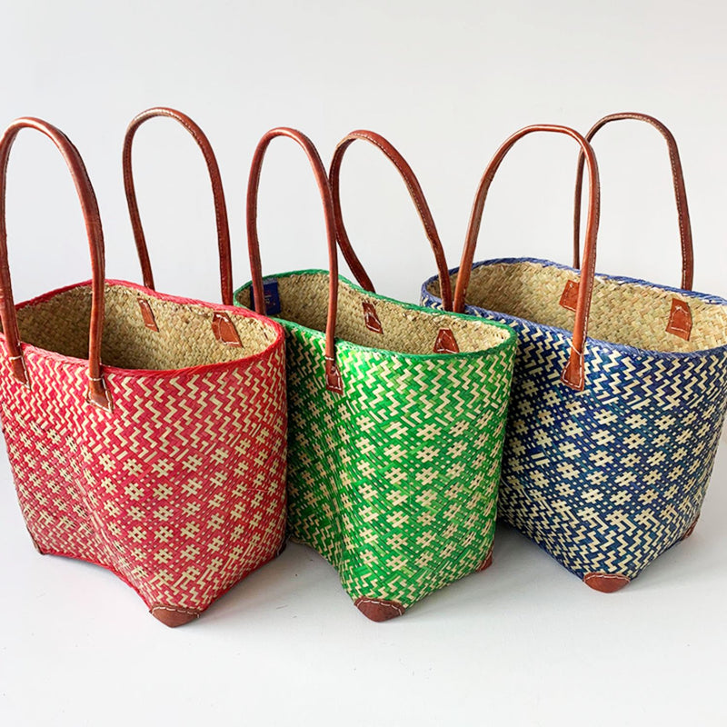 Collection de paniers artisanaux Frise - Le comptoir de la plage