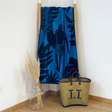 Drap de bain éponge velours Jacquard Wapi - Le comptoir de la plage