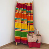 Serviette de bain en coton multicolore Kastela - Le comptoir de la plage