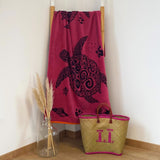 Drap de bain coton et polyester Asha - Le comptoir de la plage