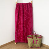 Drap de bain rose en coton Manzanillo - Le comptoir de la plage