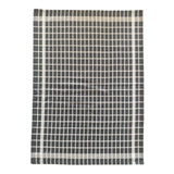 Lot de 2 Duos de torchons assortis bicolores carreaux gris 50 x 70