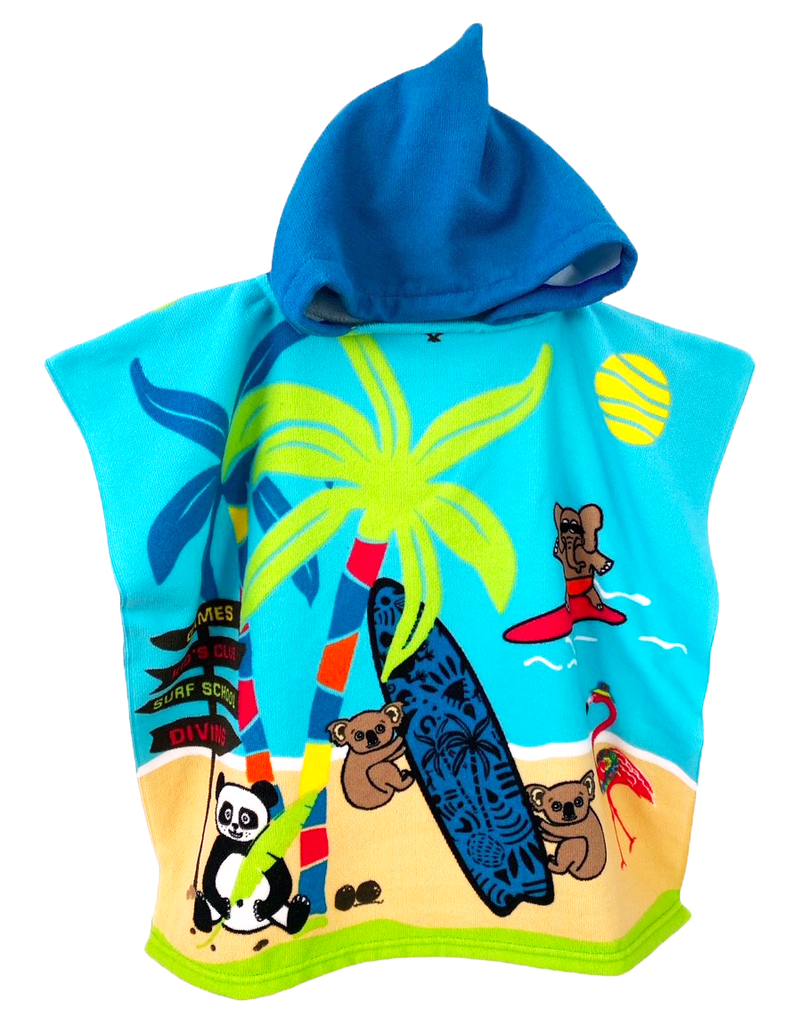 Poncho microfibre pour enfant Colonia - Le comptoir de la plage