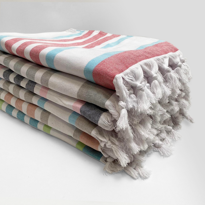 le comptoir de la plage Fouta coton doublée éponge Latigo