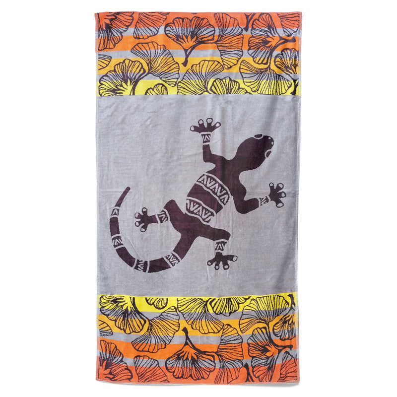 Pack Serviettes de plage éponge velours Jacquard Homok Playamar Taille L