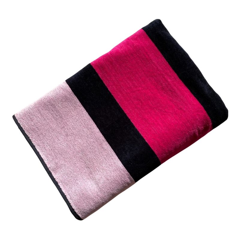Serviette de plage éponge Velours Jacquard Indra - Taille XL