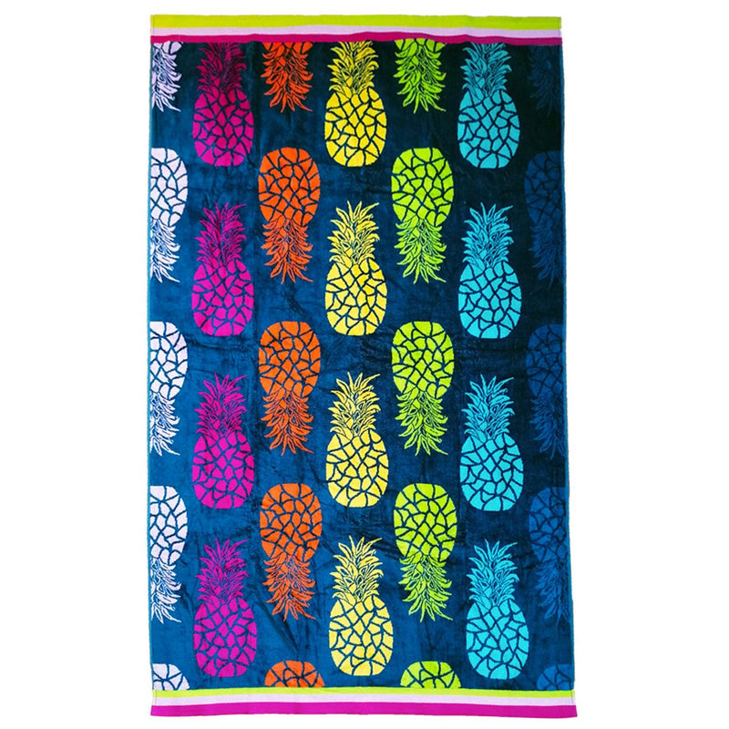 Serviette de plage éponge Velours Jacquard Ipala - Taille L