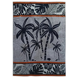 Serviette de plage éponge velours Jacquard Inagua Taille XL - Le comptoir de la plage