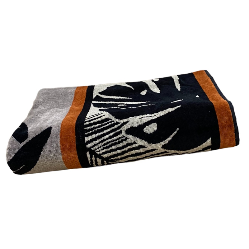 Serviette de plage éponge Velours Jacquard Inagua, extra large - Le comptoir de la plage