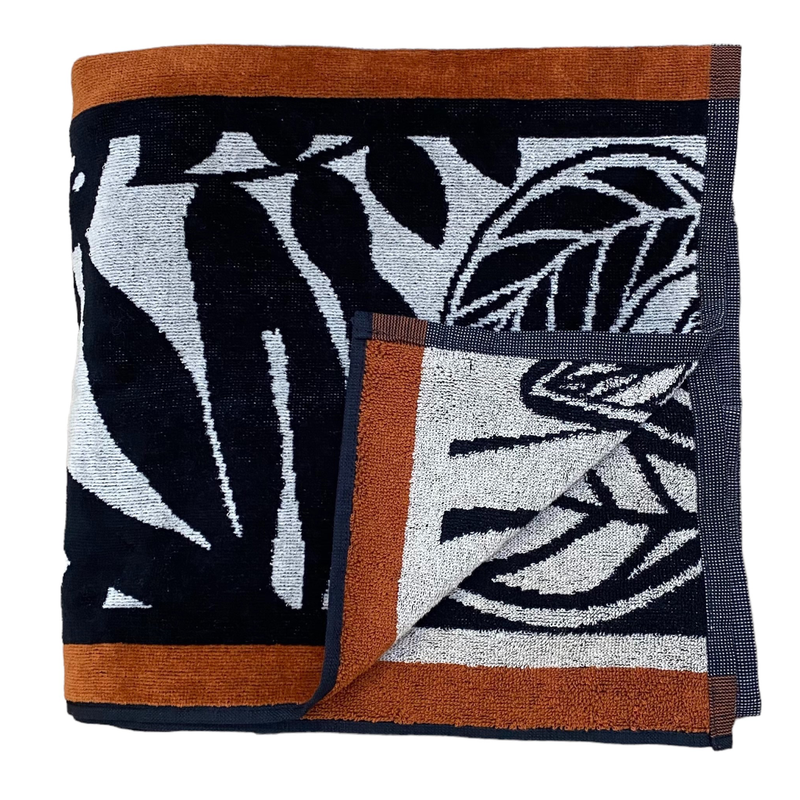 Drap de bain éponge Velours Jacquard Inagua, extra large - Le comptoir de la plage