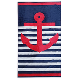 Serviette de plage en coton Kirby, taille large - Le comptoir de la plage