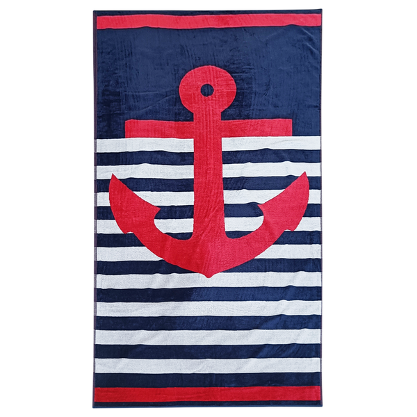 Serviette de plage en coton Kirby, taille large - Le comptoir de la plage