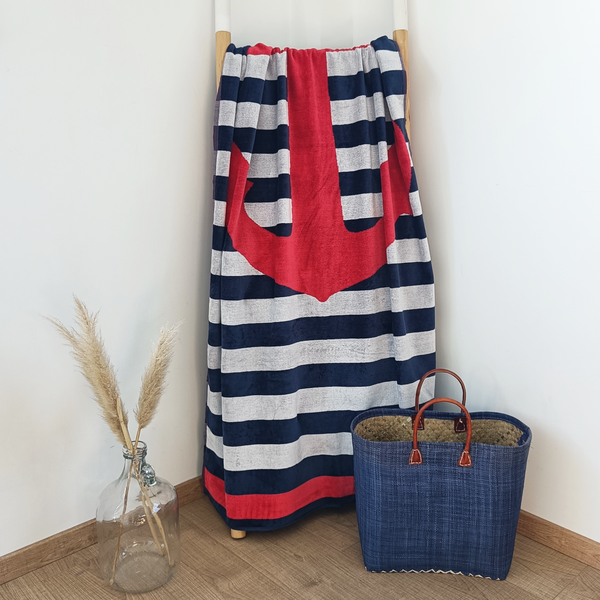 Drap de bain en coton Kirby, taille large - Le comptoir de la plage