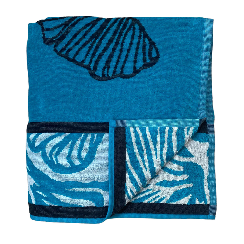 Drap de bain éponge Velours Jacquard Kaly, extra large - Le comptoir de la plage
