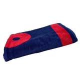Serviette de plage éponge velours Jacquard Kirby, taille large - Le comptoir de la plage