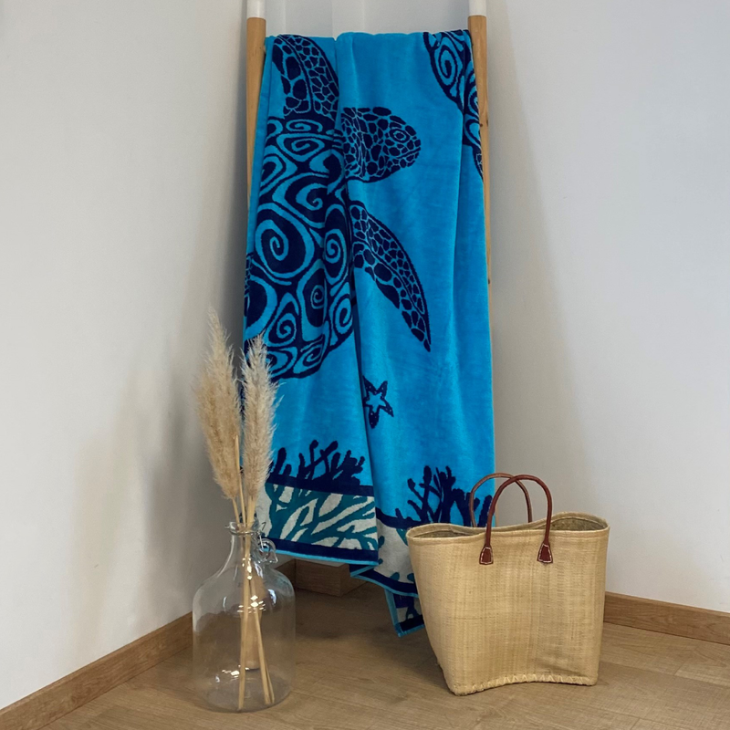 Serviette de plage en coton Latoti, extra large - Le comptoir de la plage