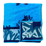 Serviette de plage éponge Velours Jacquard Latoti, extra large - Le comptoir de la plage