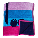 Serviette de plage éponge Velours Jacquard Lumbika, extra large - Le comptoir de la plage
