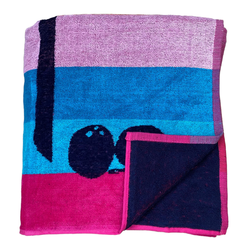 Serviette de plage éponge Velours Jacquard Lumbika, extra large - Le comptoir de la plage