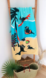 Drap de bain microfibre enfant Morsy - Le comptoir de la plage