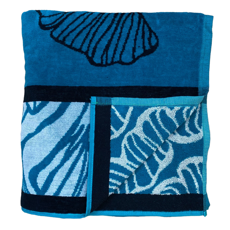 Serviette de plage éponge Velours Jacquard Mallorca, extra large - Le comptoir de la plage