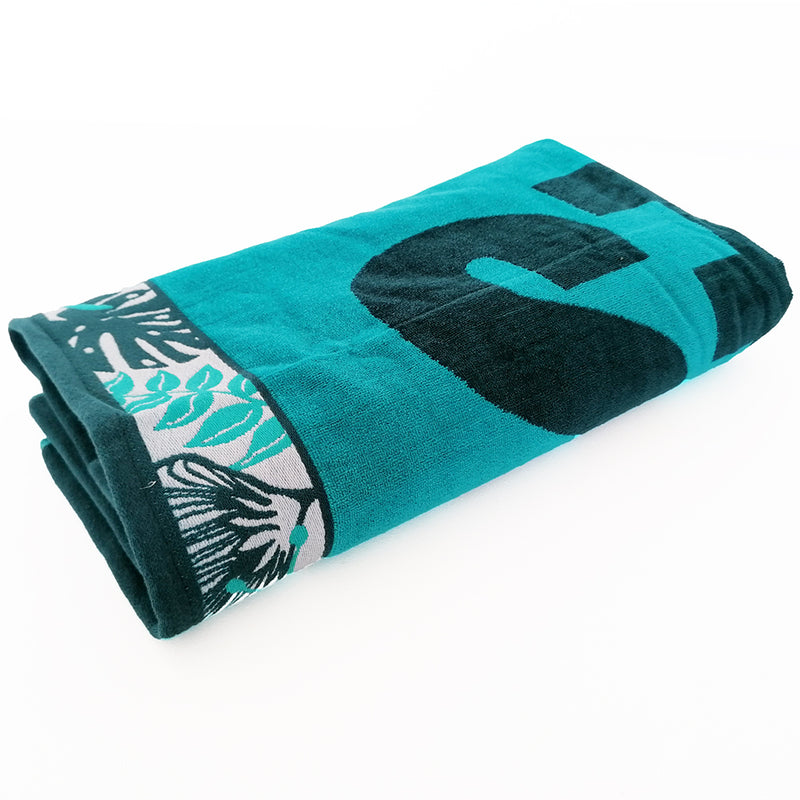 Serviette de plage éponge Velours Jacquard Nalla, large - Le comptoir de la plage