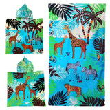 Pack enfant serviette et poncho Savana - Le comptoir de la plage